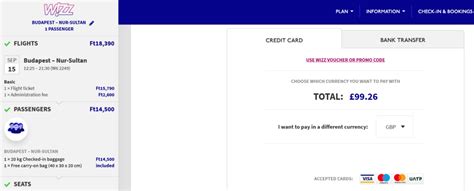 Top up your WIZZ Account balance with credit card points. . How to change currency in wizz air app